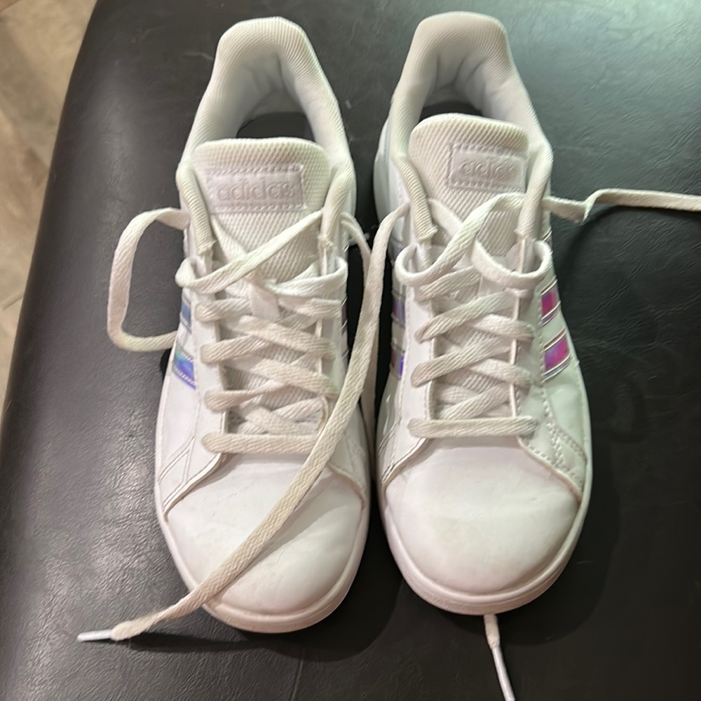 Like new Adidas Holographic court shoes